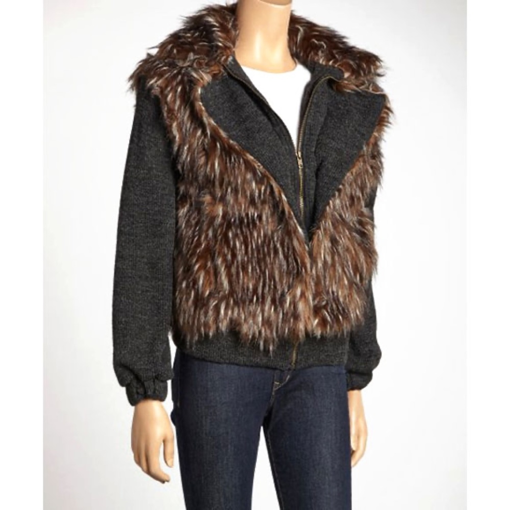 LUCCA COUTURE FAUX FUR JACKET